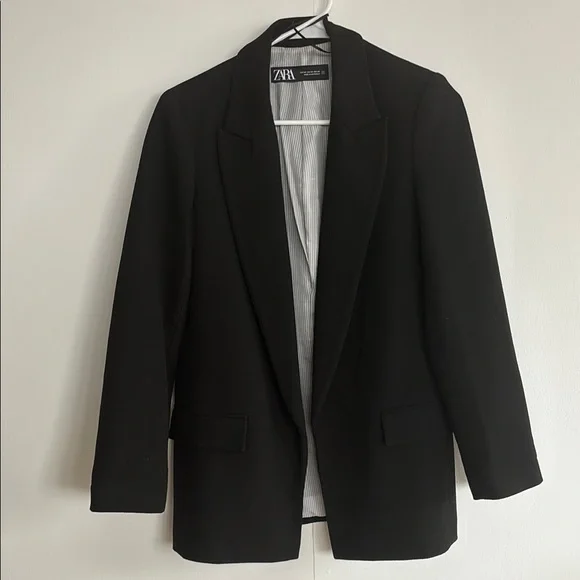 lapel jackets zara black lace blazer